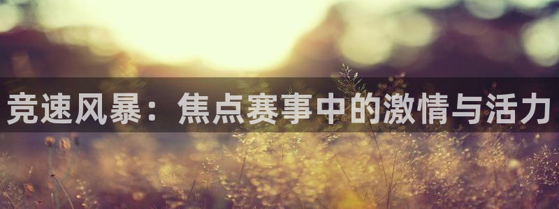 意昂2官方网站：竞速风暴：焦点赛事中