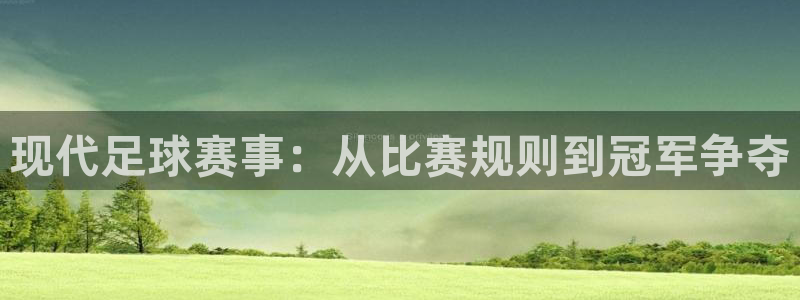 意昂2开户：现代足球赛事：从比赛规则