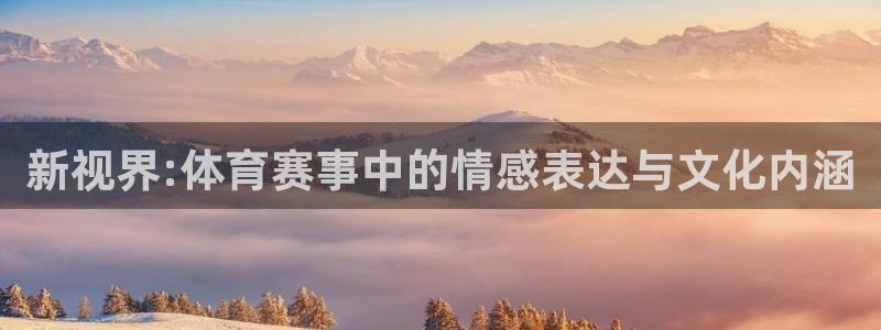 意昂2：新视界:体育赛事中的情感表达与文化内涵